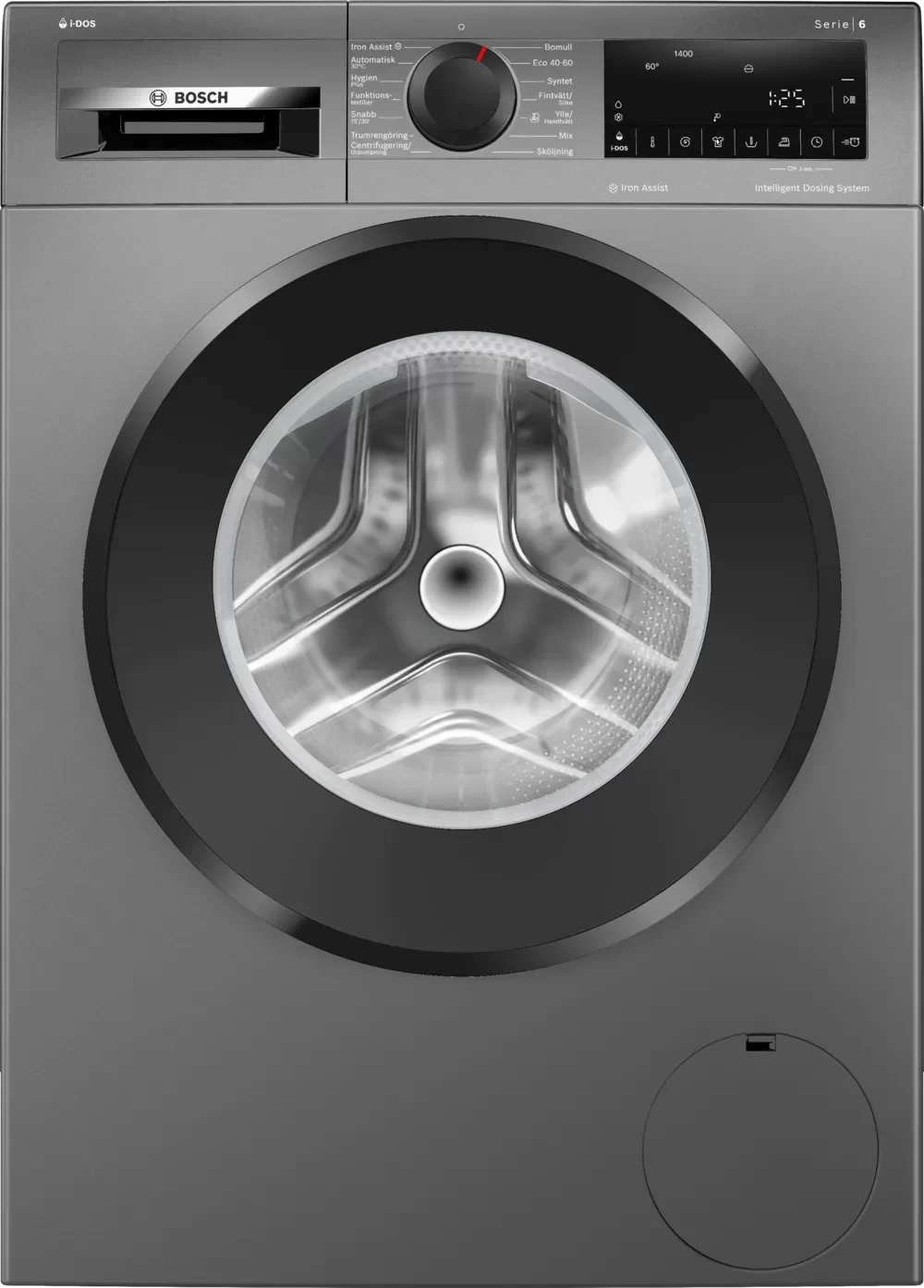 Стиральная машина Bosch WGG244RFSN (Serie6 / 59-63,6см / 9кг / 1400об / SpeedPerfect / AntiStain / EcoSilence Drive / PreSoaking / A+++ / Серый)-0