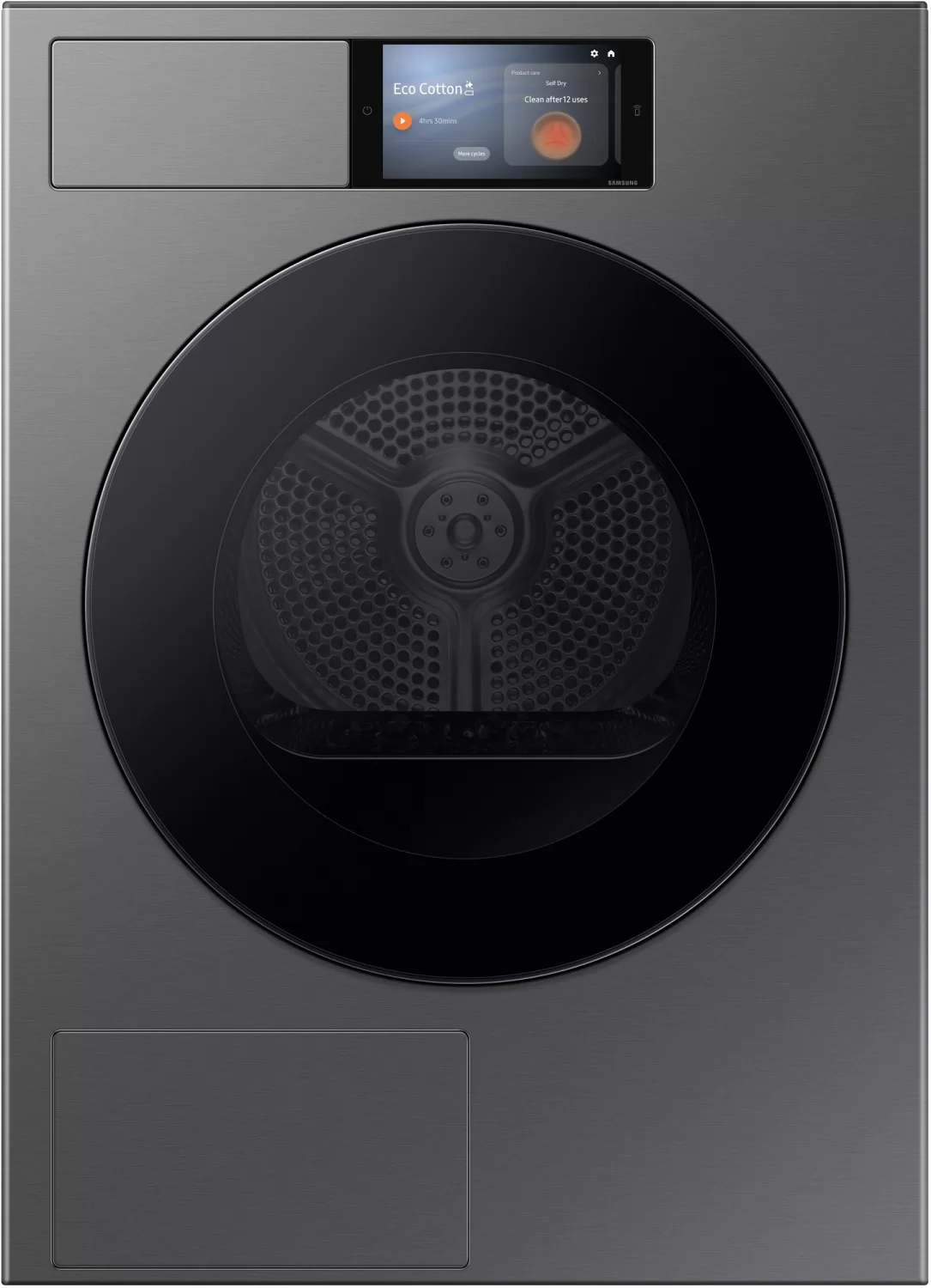 Сушильная машина с тепловым насосом Samsung DV90F09F4SU4 (60см / 9кг / Wi-Fi / AI Dry+, AI Home / A+++ / Серебро)-0