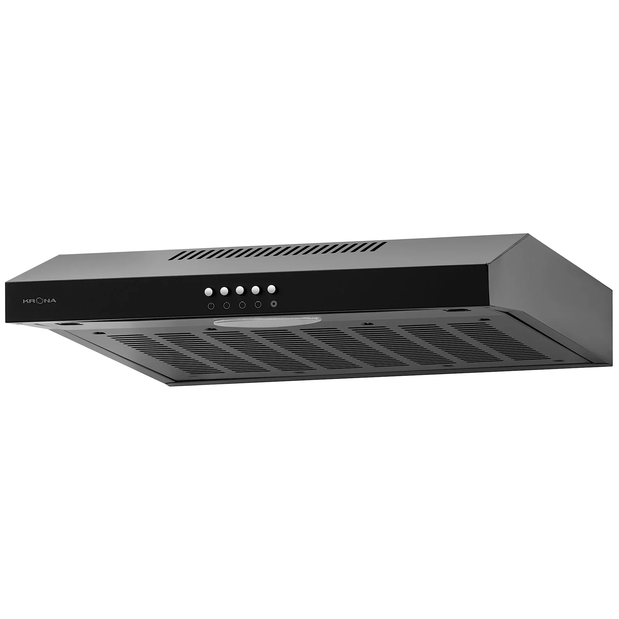 Вытяжка KRONA ERMINA 500 black PB (455 м³/ч / 80 Вт / LED Освещение 1x1,5 Вт / ширина - 49,6 см / чёрный)-0