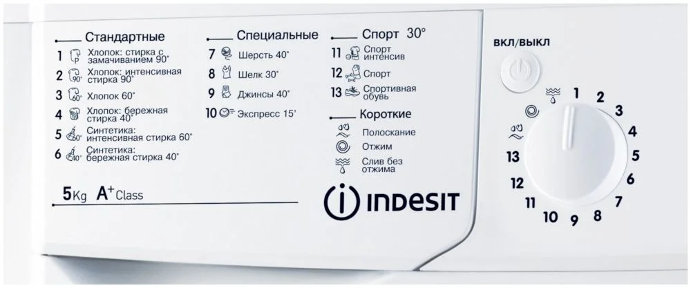 Стиральная машина Indesit IWSD 51051 CIS (42 см / 5кг / 1000об / Eco Time / A)-2