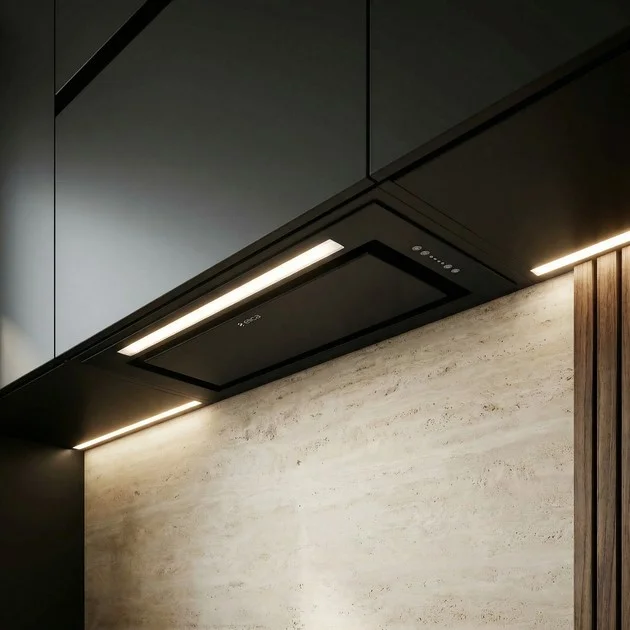 Вытяжка полновстраиваемая Elica Lane BL MAT/A/52 (1050 м³/ч / 257 Вт / LED освещение 1x7 Вт / ширина - 51.4 см / матовый черный)-1