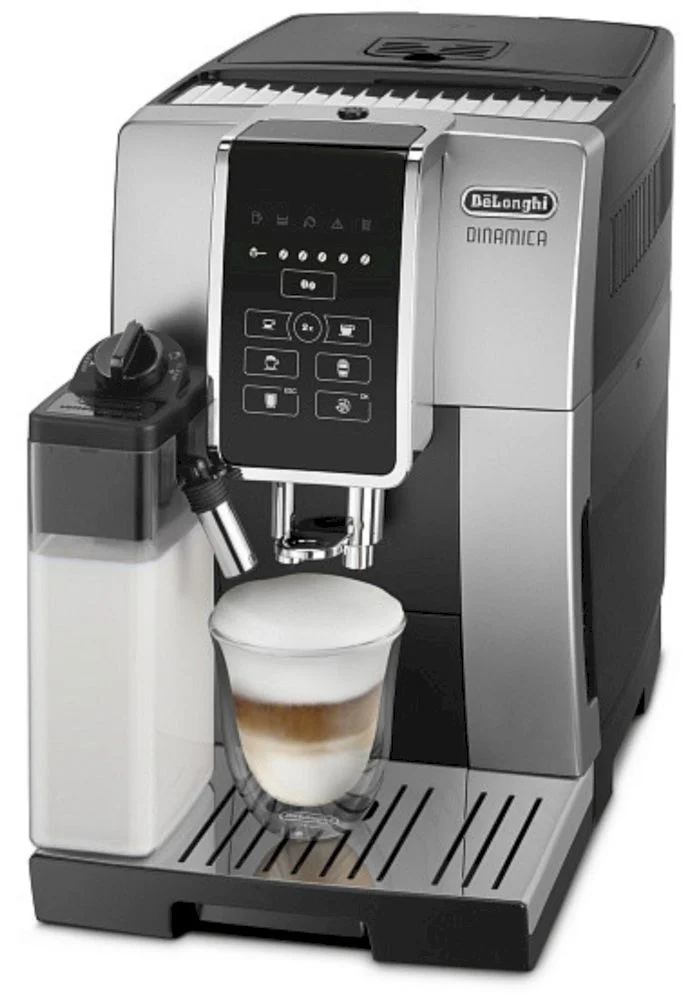 Кофемашина DeLonghi Dinamica ECAM350.50SB (кофе зерновой, молотый/ 1450 Вт/ 1.8 л/ автоматический капучинатор/ 5 напитков)-1