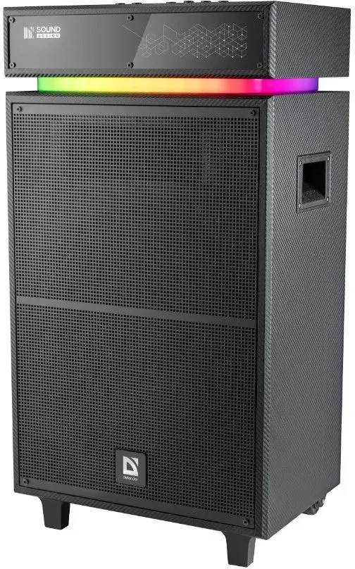 Беспроводная портативная колонка Defender Sound Factory / 140W / USB / Bluetooth / LED подсветка / дисплей / караоке-0