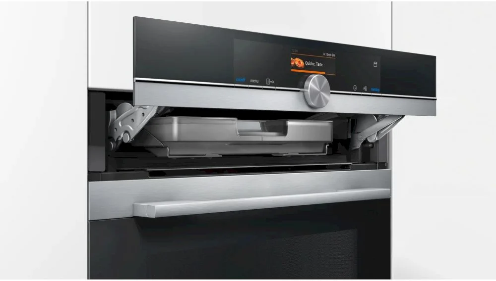 Духовой шкаф-пароварка Siemens CS636GBS2 (iQ700 / 47 л / до 250 °C / Нерж. / Резервуар для воды - 1 л / Сенсорный дисплей)-4
