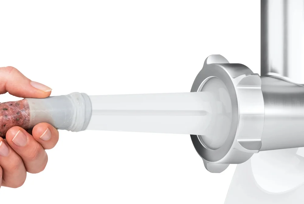 Мясорубка Bosch MFW3X14W (2000 Вт/ 2,5 кг/мин/ реверс/ белый)-7