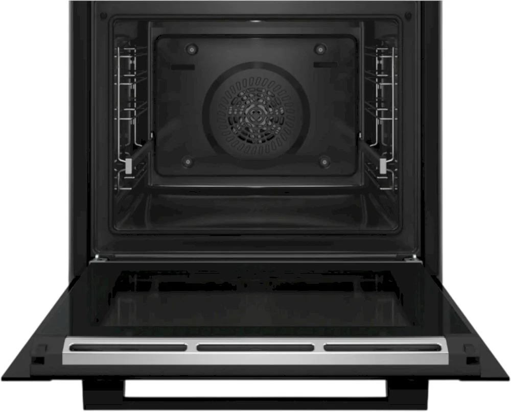 Духовой шкаф Bosch HBA372EB0 (Serie4 / 71 л / до 275 °C / Чёрное стекло / Гриль / Телескоп. напр. (x1) / Пиролиз / TouchControl / A)-1