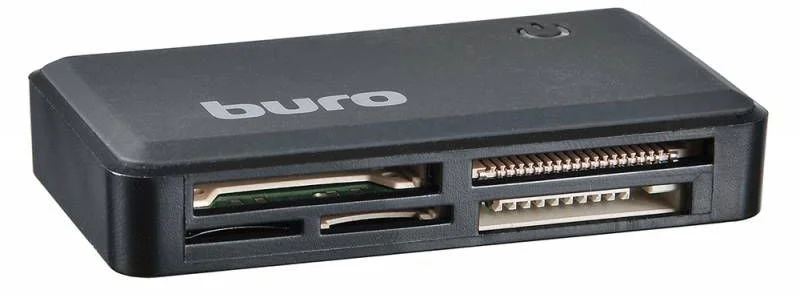 Считыватель Card reader Buro BU-CR-151 USB 2.0 MMC, MS, MS Duo, MS Micro M2, MS Pro/Pro Duo, RS-MMC, SD, SDHC, TF, micro/mini-SD, xD-Picture Card, CF-0