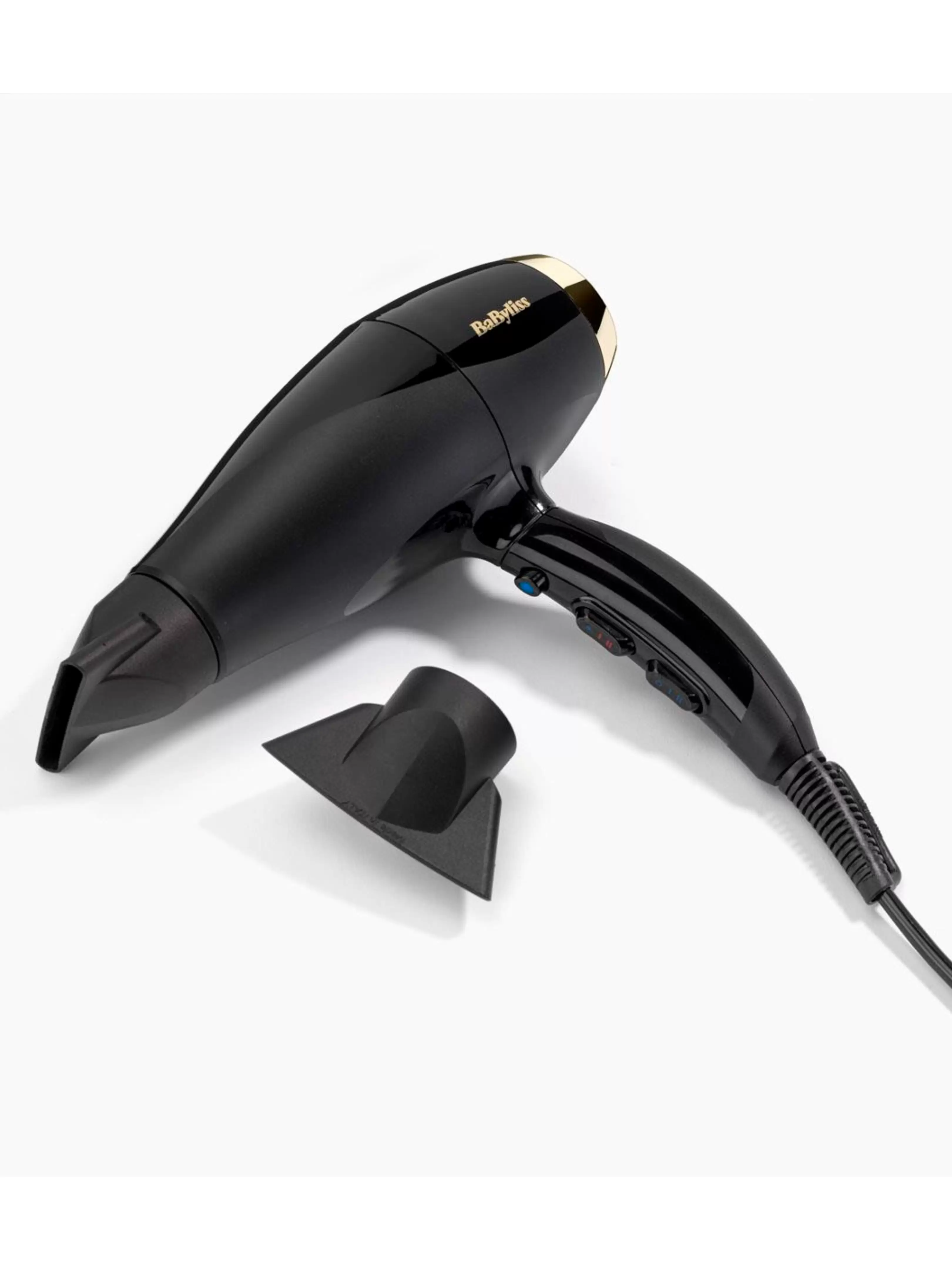 Фен BaByliss 6714E (полноразмерный / 2300 Вт / 3 режима / холодный воздух / генератор ионов / шнур - 2,8 м / AC-мотор)-2
