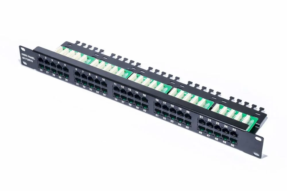 Патч-панель 19" 1U 50xRJ45, cat 3 ,телефонная, универсальная (PCnet)-0