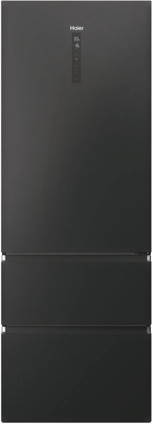 Холодильник трехдверный Haier HTW7720ENPT (Объем - 483 л / Высота - 200,6 см / Ширина - 70 см /  A++ / Чёрный / No Frost)-0