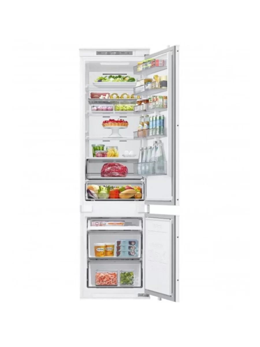 Холодильник встраиваемый Samsung BRB70F30AES0 (Объем - 298л / Высота - 193.5см / Слайдерное крепл. фасадов / Wine Rack / Twin Cooling /Wi-Fi /NoFrost)-1