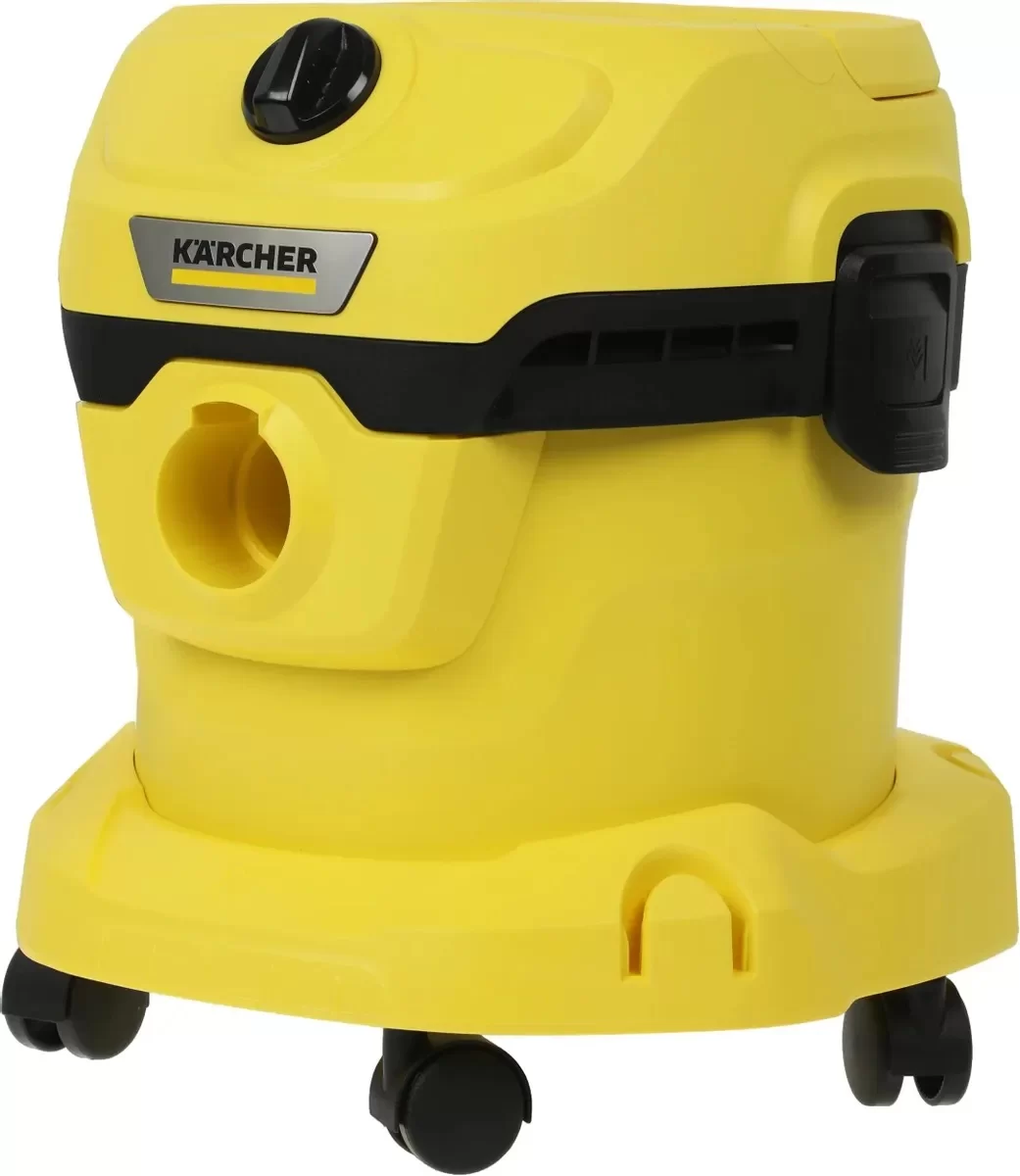 Пылесос Karcher WD 2 Plus V-12/4/18 1.628-000.0 (1000 Вт, мусоросборник 12 л, влажная уборка, желтый)-1