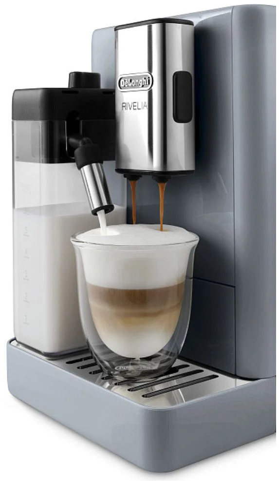 Кофемашина DeLonghi Rivelia EXAM440.55.G (кофе зерновой, молотый/ 1450 Вт/ 1.4 л/ автоматический капучинатор/ 13 напитков)-4