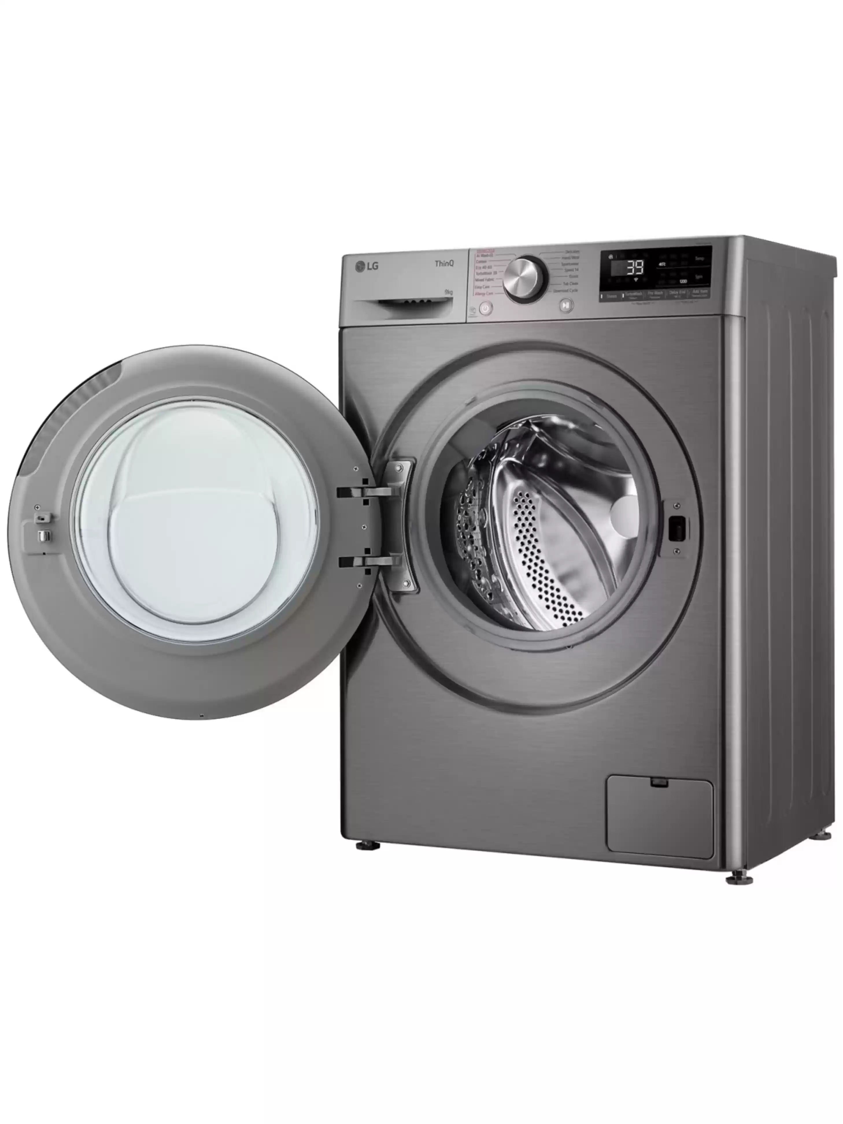 Стиральная машина LG F2WR709S2P (47.5см /9кг/1200об/пар/ добавление белья / AI DD ™ / TurboWash™ 360˚ / Wi-Fi / Inverter Direct Drive / A+++ / Серая)-10