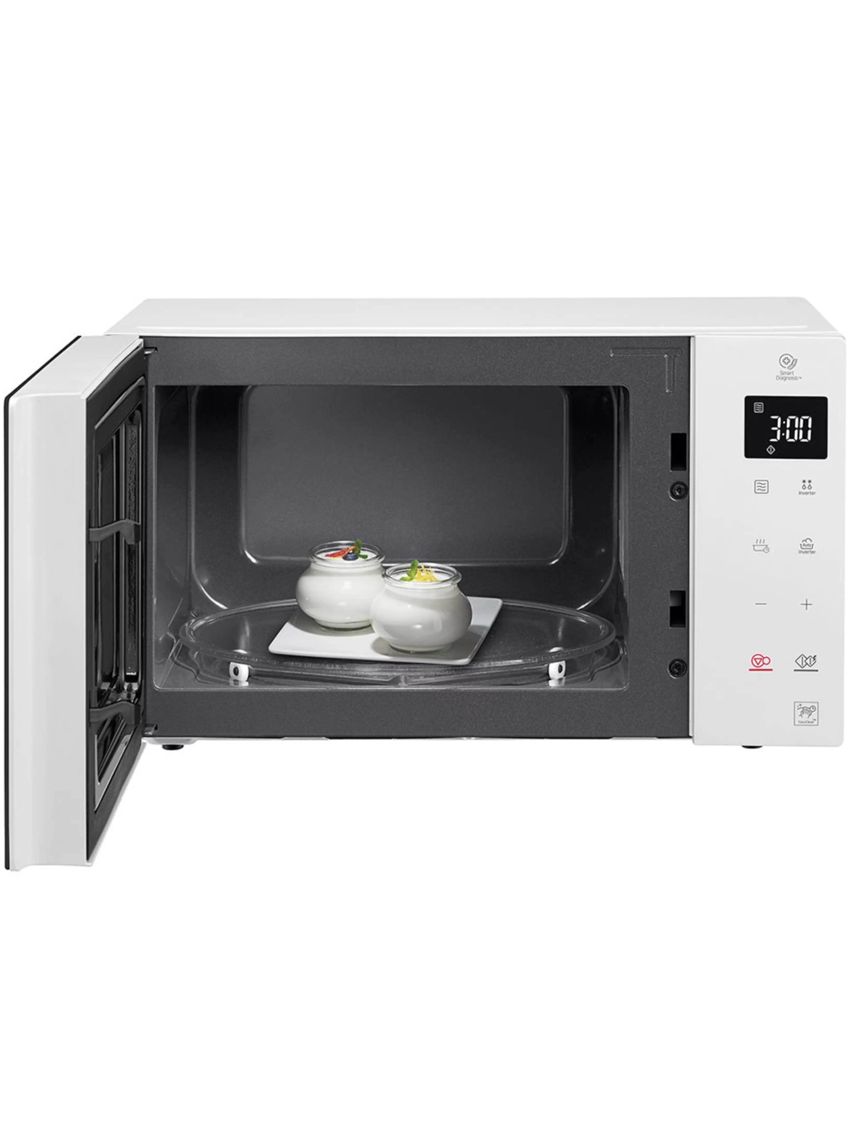 Микроволновая печь LG MS23NECBW (23 л, 1150 Вт, переключатели сенсор, белый/черный, EasyClean, Smart Inverter)-8