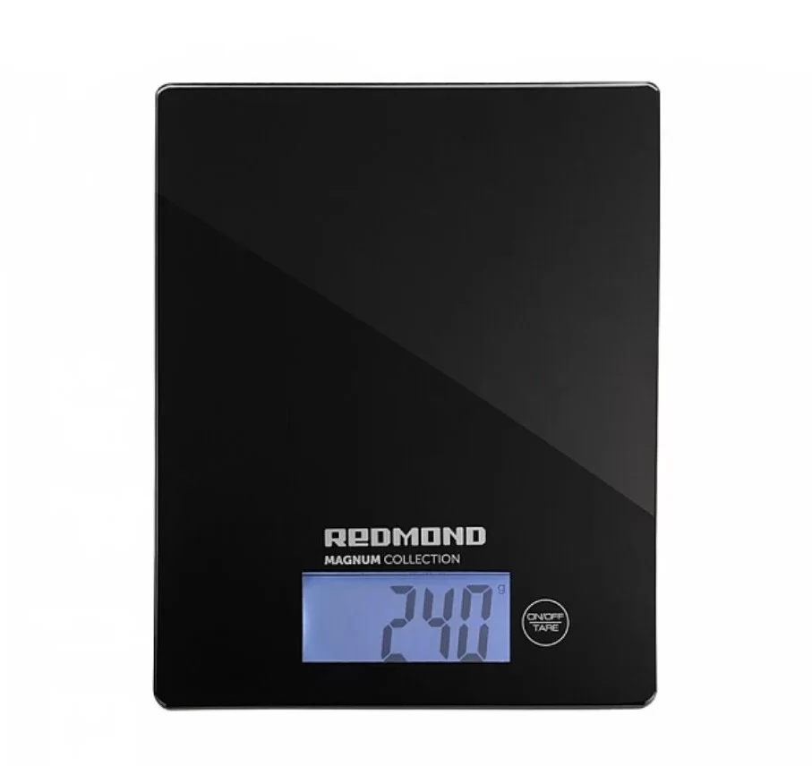 Весы кухонные Redmond RS-772, чёрный (электронные/ платформа/ предел 8 кг/ точность 1 г/ тарокомпенсация)-0