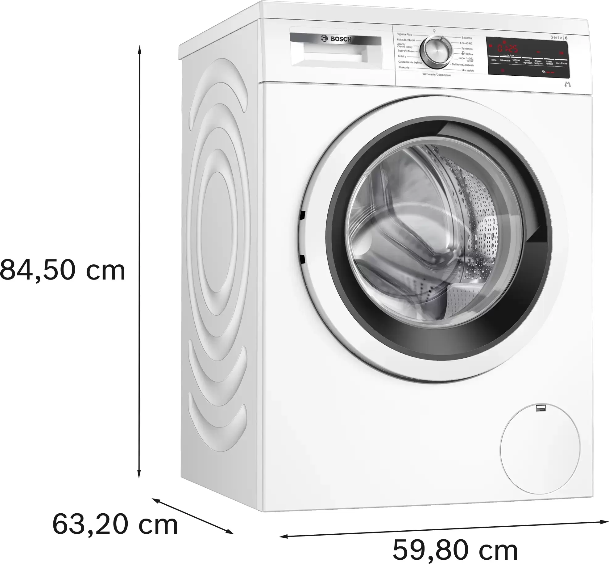 Стиральная машина Bosch WUU28T10PL (Serie6 / 59-63,2см / 9кг / 1400об / BiThermal / SpeedPerfect / IronAssist / EcoSilence Drive / Higiena Plus /A+++)-6