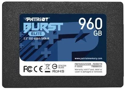 Жесткий диск SSD 960GB Patriot BURST ELITE R450/W320Mb/s PBE960GS25SSDR TBW 400TB-0