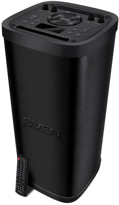 Беспроводная портативная колонка SVEN PS-930 / 150W / TWS / microSD / USB / FM / Bluetooth /  Батарея 7200mAh / LED подсветка / дисплей / караоке -1