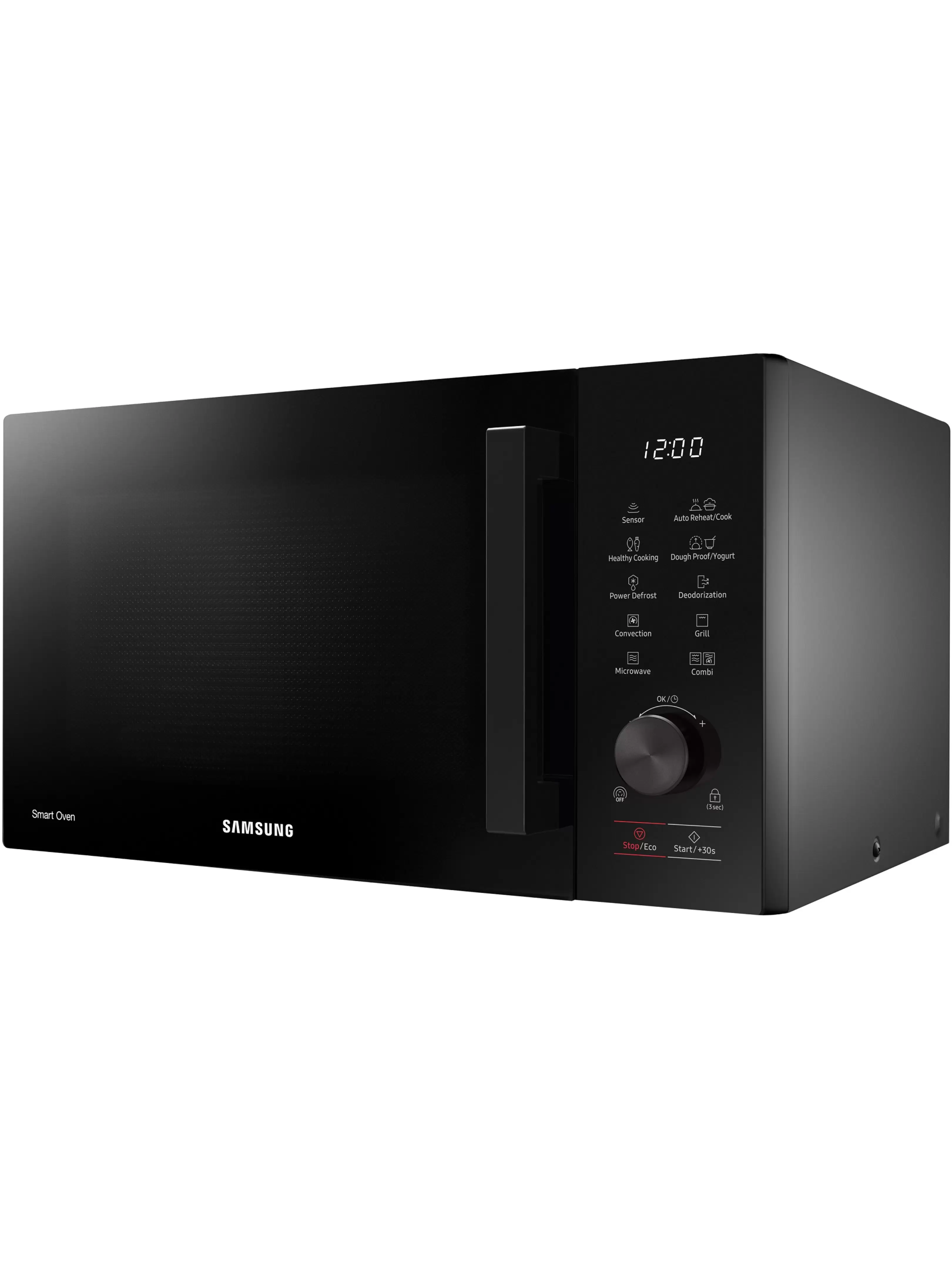 Микроволновая печь Samsung MC28A5127AK (28 л, 900 Вт, переключатели кнопки и поворотный механизм, гриль 1500 Вт, конвекция 2100 Вт, дисплей, чёрный)-2