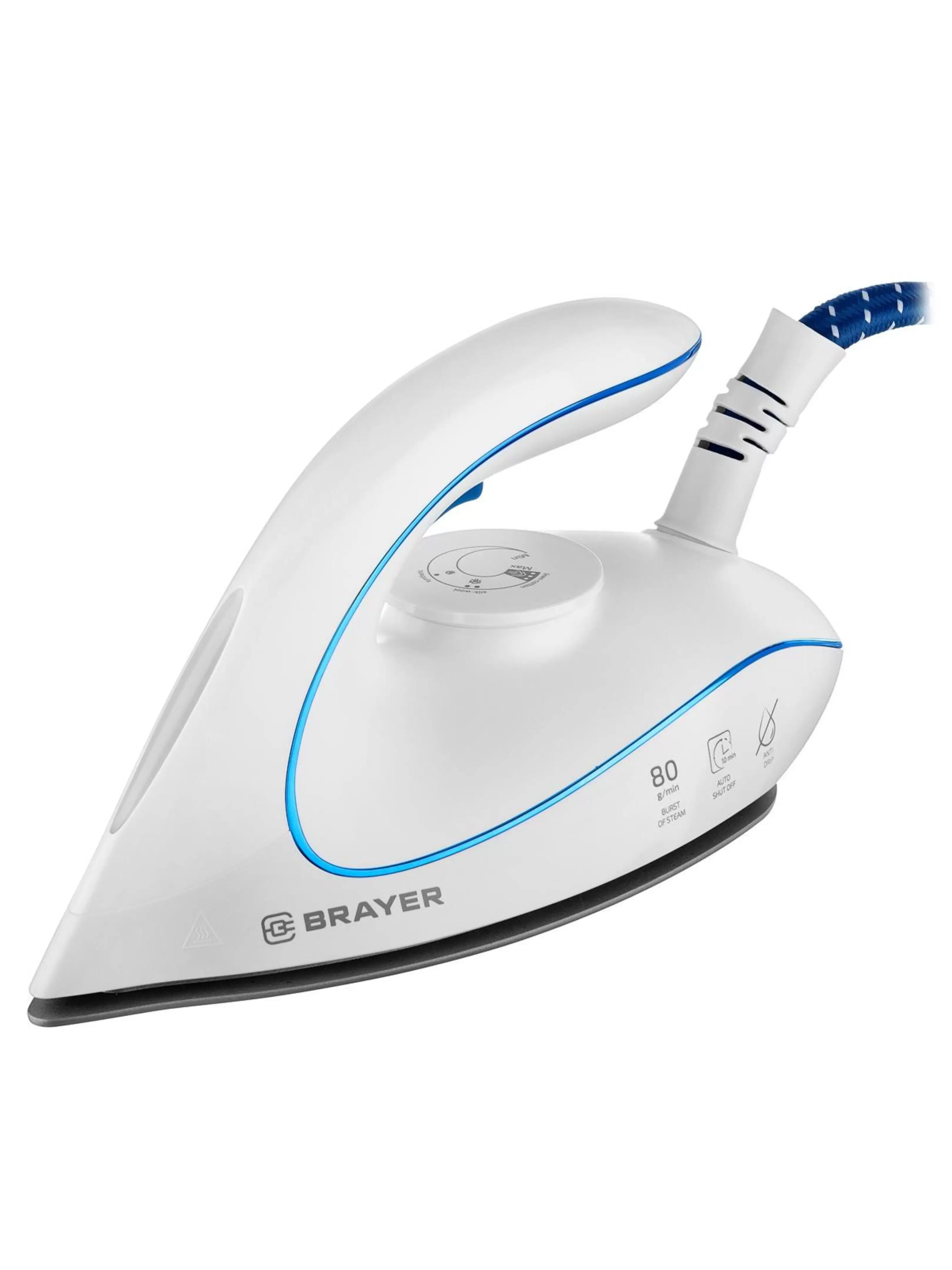 Парогенератор Brayer BR4150 (2400 Вт/ подача пара - 80 г/мин/ паровой удар)-8