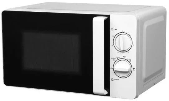 Микроволновая печь Ascoli 20MX81-L (20 л, 700 Вт, переключатели поворотный механизм, черный/белый)-0