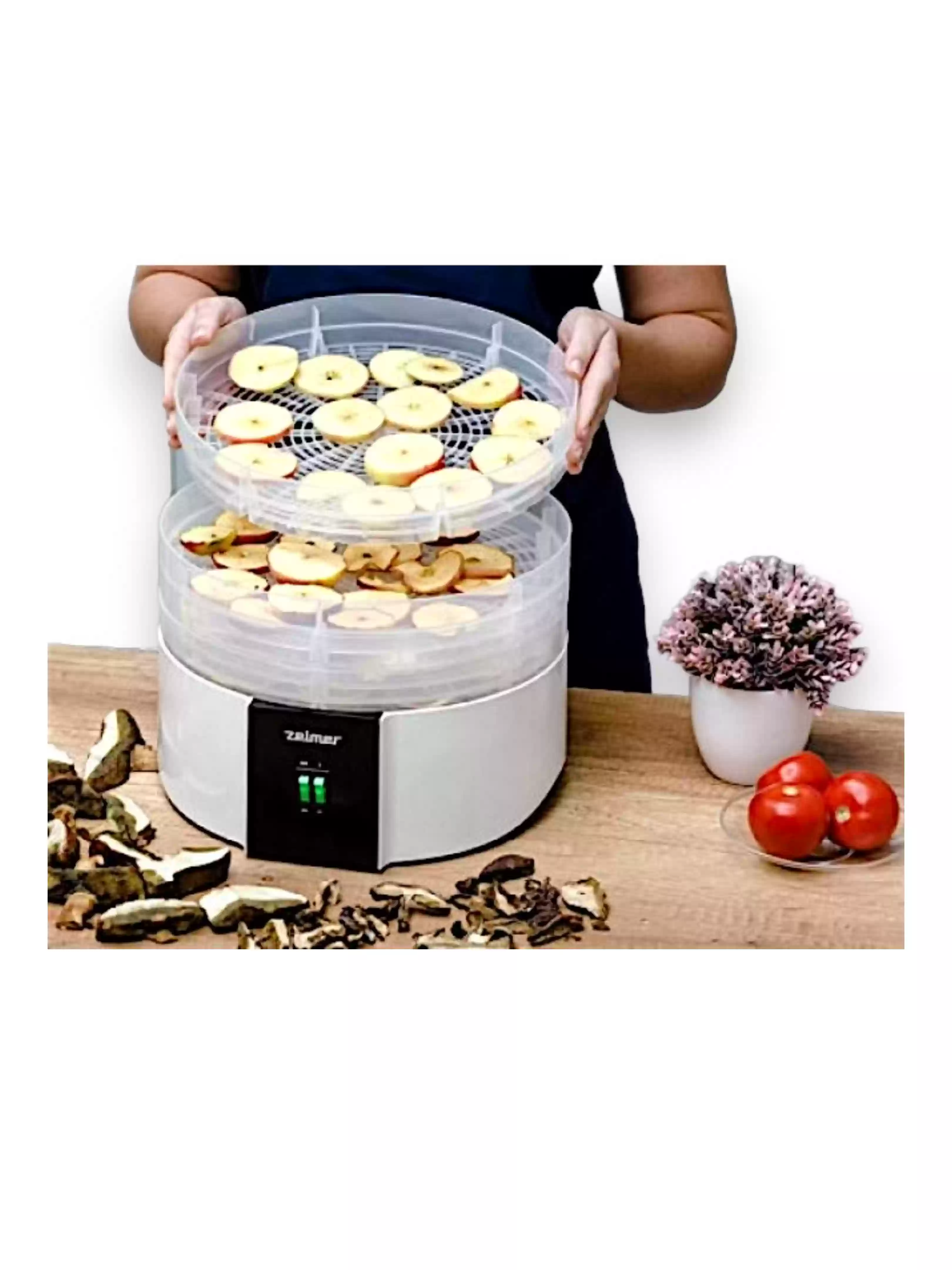 Сушилка для овощей Zelmer ZFD1010 (520 Вт, 35-60°C, 4 секций, регулировка температуры, дисплей, таймер)-2