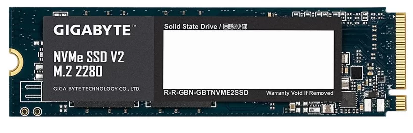 Жесткий диск SSD M.2 256 ГБ Gigabyte NVMe PCI-E 3.0 x4, TLC, R3200/W1200 МБ/с, 2280, 100 TBW (G3NVMEV2256G)-0