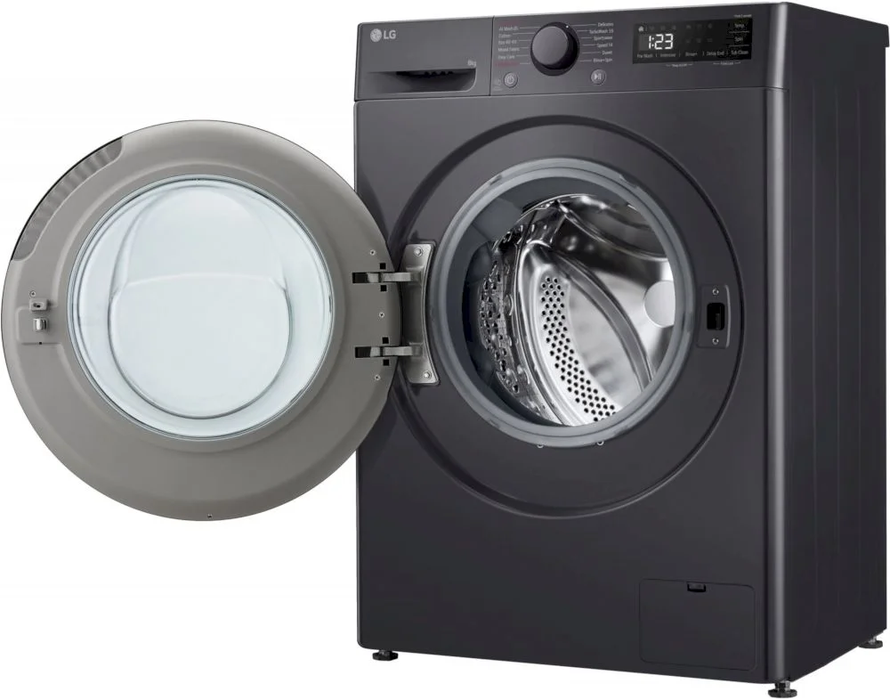 Стиральная машина LG F2WR508S2M (47.5см / 8кг / 1200об / пар / добавление белья / AI DD ™ / Smart Diagnosis / Inverter Direct Drive / A+++ / Чёрная)-5