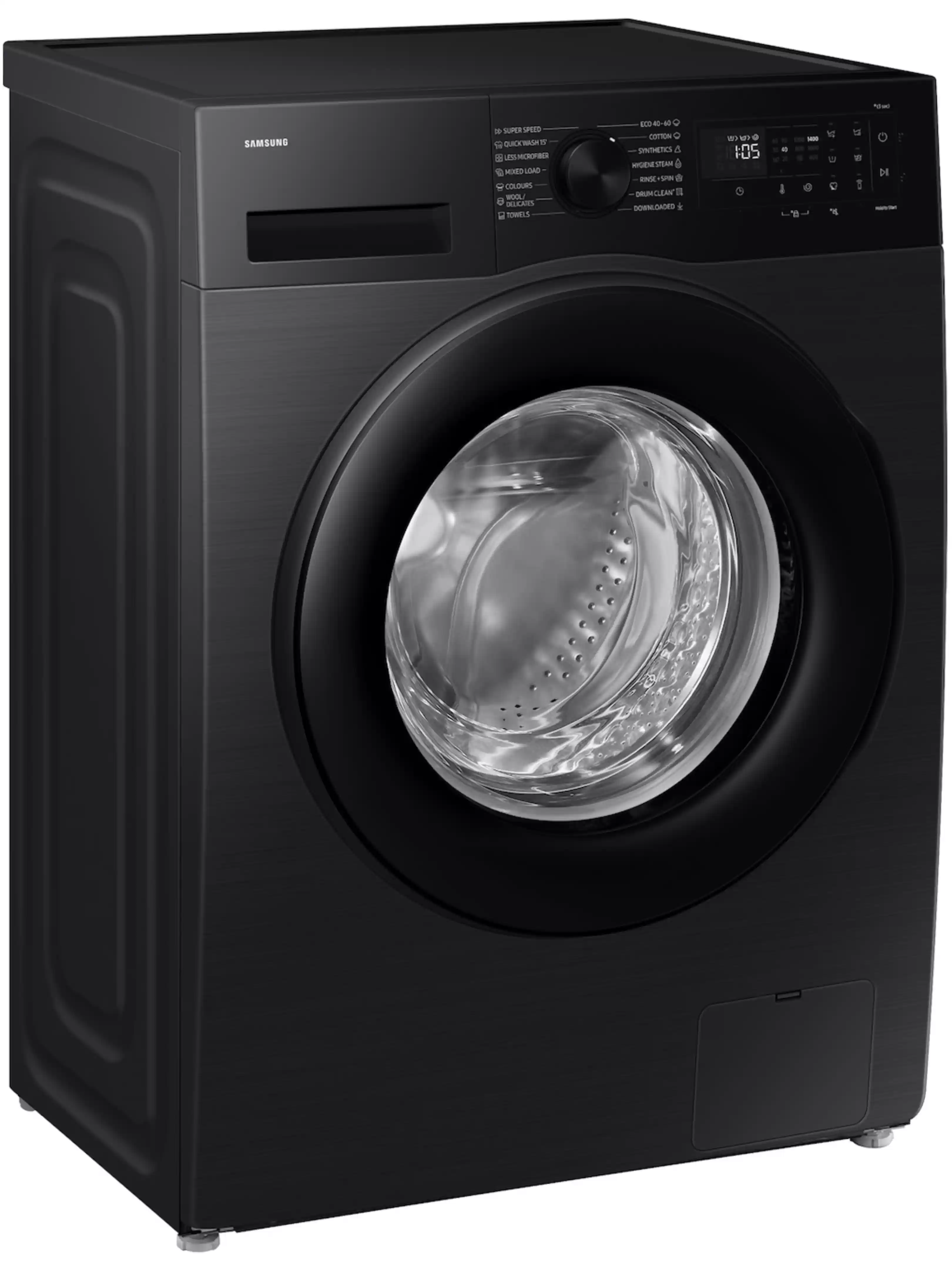Стиральная машина Samsung WW90DG5G34AB (48см / 9кг / 1400об / пар / Wi-Fi / мотор - Digital Inverter / A+++ / Черный)-1
