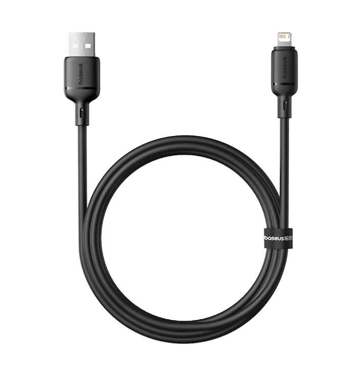 Кабель Baseus Silky Series Lightning - USB, 1м, Черный-0