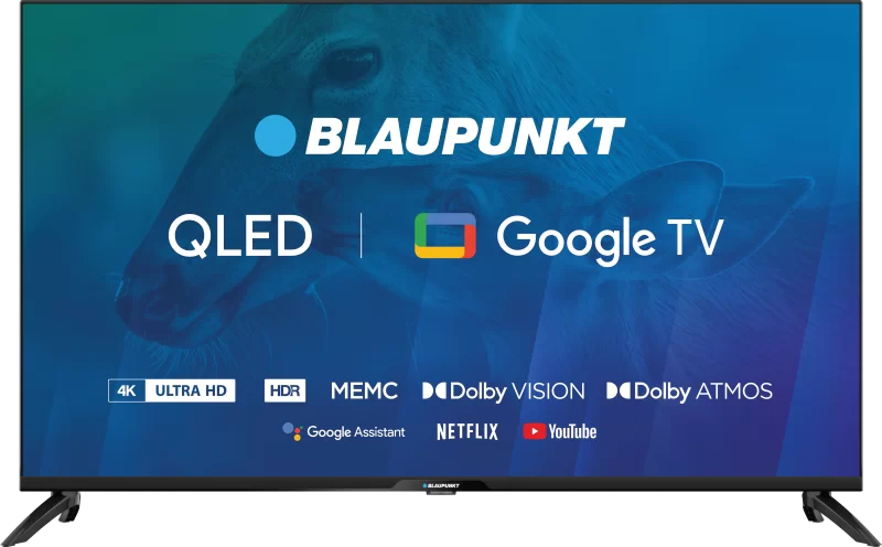 Телевизор Blaupunkt 43QBG7000 QLED 4K UHD Google TV, черный-0