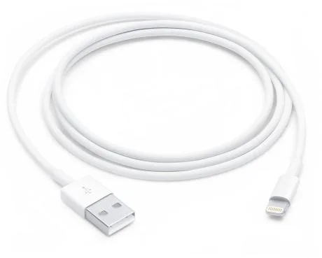 Кабель Apple Lightning - USB, (MFI), 1 метр, Белый-0