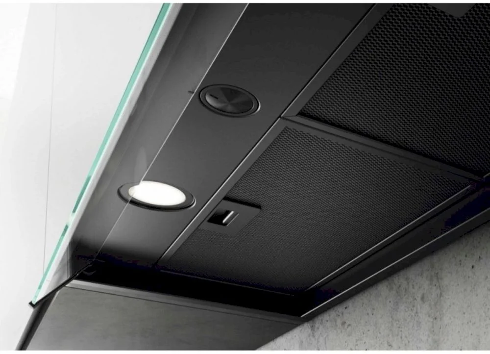 Вытяжка полновстраиваемая Elica BOXIN LX/BL MAT/A/90 (1000 м³/ч / 255 Вт / LED освещение 2x2,5 Вт / ширина - 89,4 см / Матовый чёрный)-2