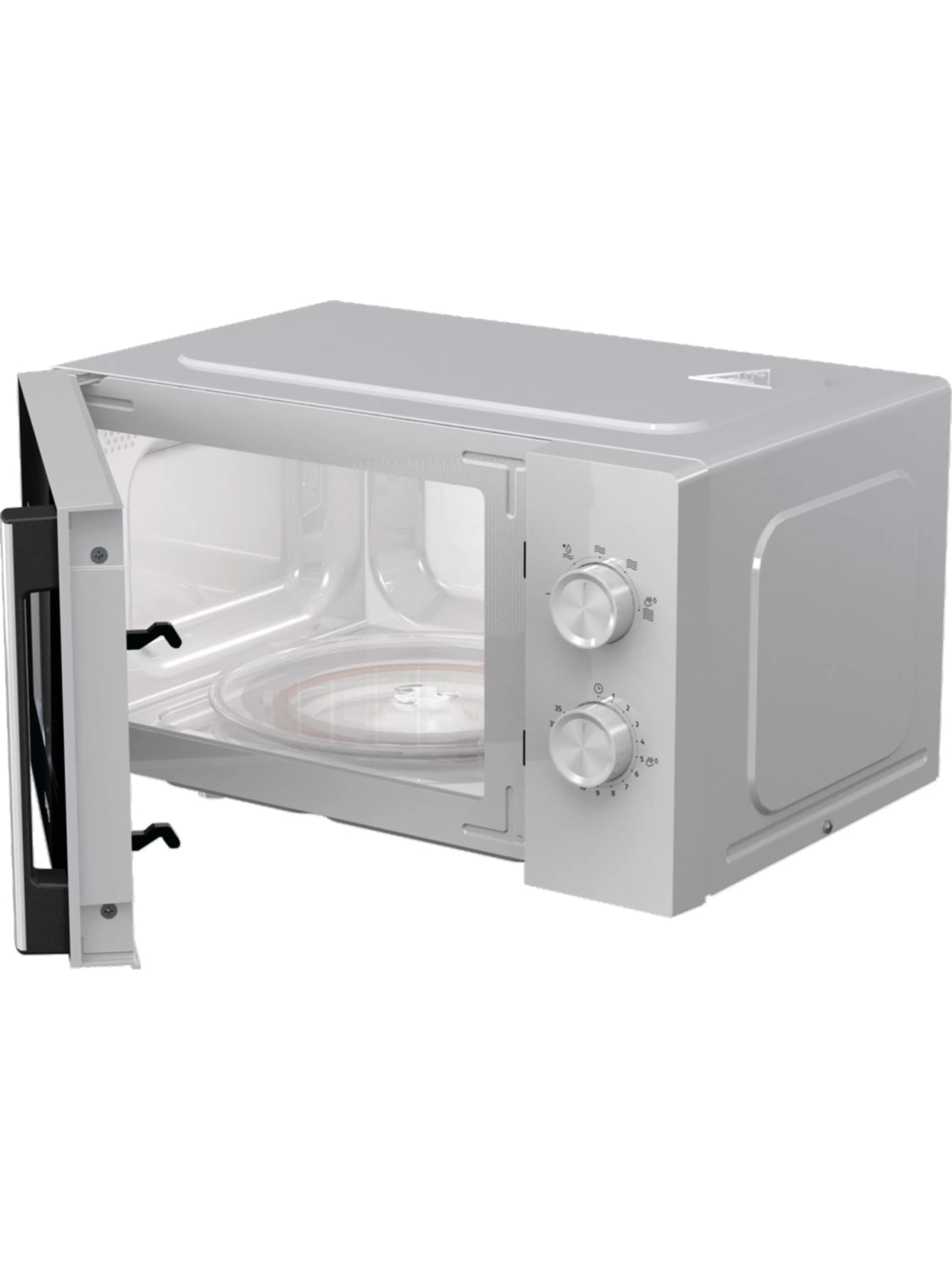 Микроволновая печь Gorenje MO20E1WH (Essential / 20 л, 800 Вт, переключатели поворотный механизм, белый/черный)-3