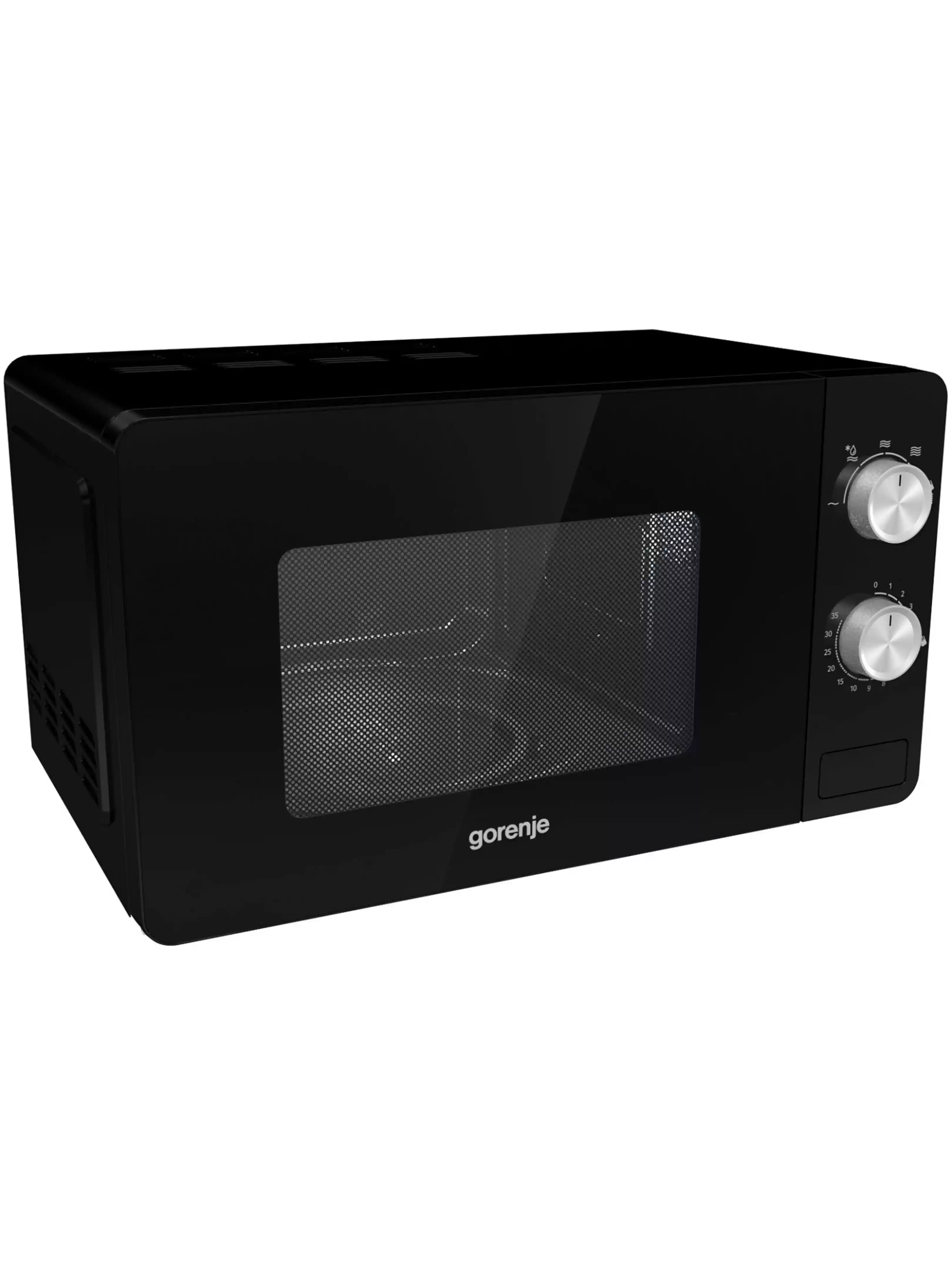 Микроволновая печь Gorenje MO20E1B (Essential / 20 л, 800 Вт, переключатели поворотный механизм, черный)-1