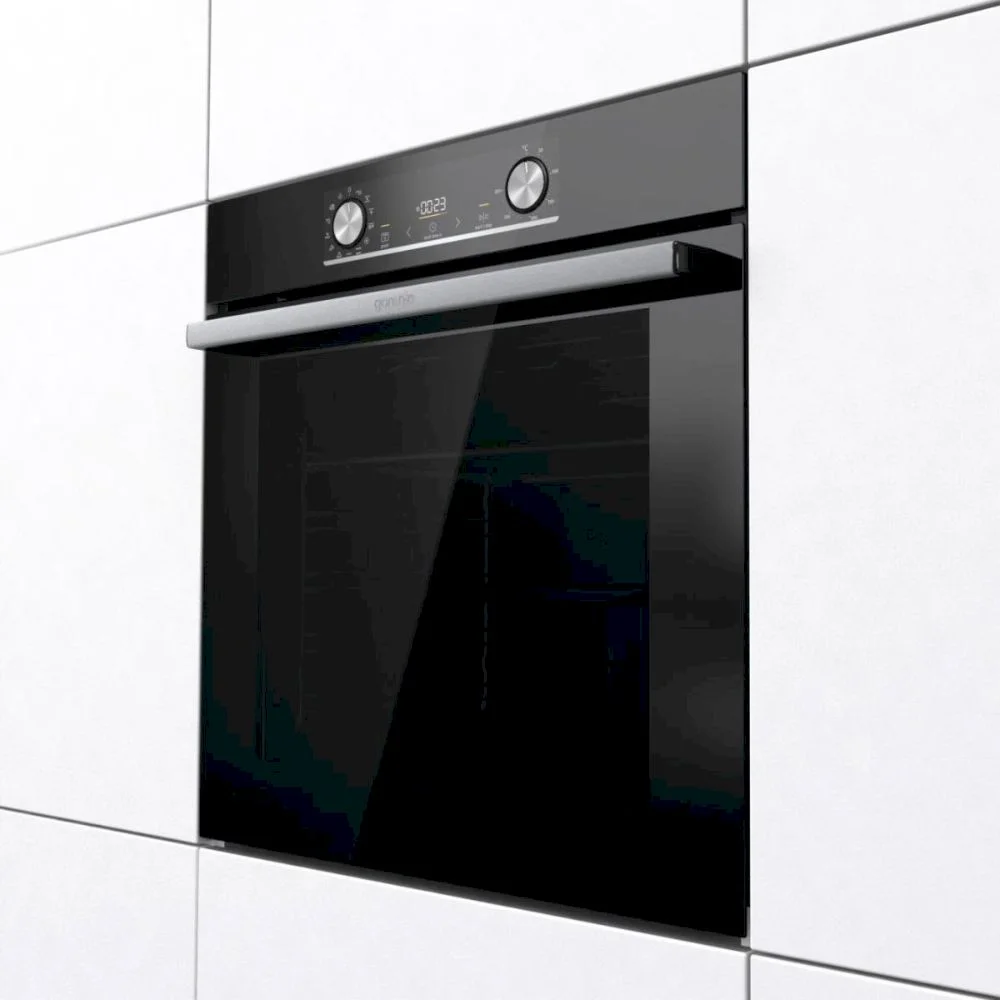 Духовой шкаф Gorenje BOX6737E01BG (Essential / 77 л / до 300 °C / Чёрный, стекло / AquaClean / PerfectGrill / съемные направляющие / А / IconLED)-5