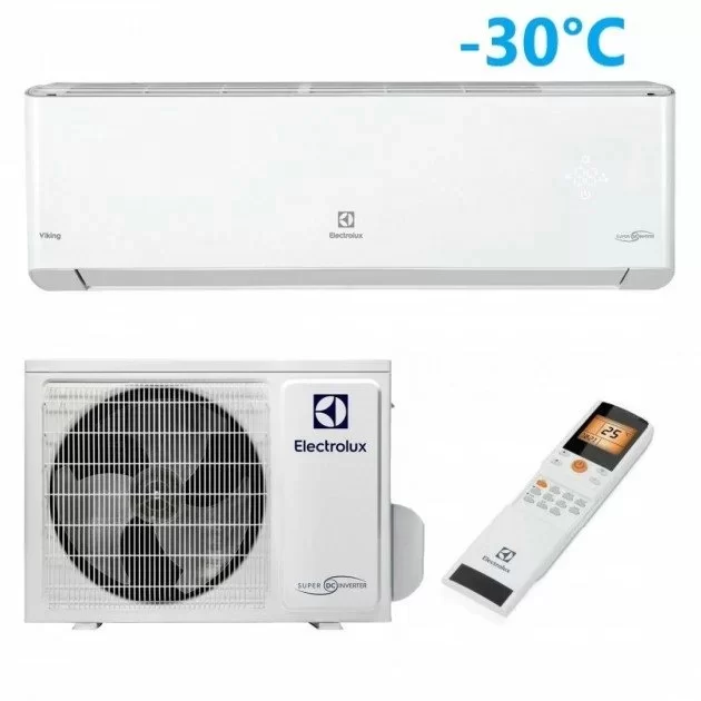 Кондиционер настенный Electrolux Viking 2.0 Super DC Inverter EACS/I-12HVI/N8_19Y (12000BTU, R32, белый, до 35 м2)-0