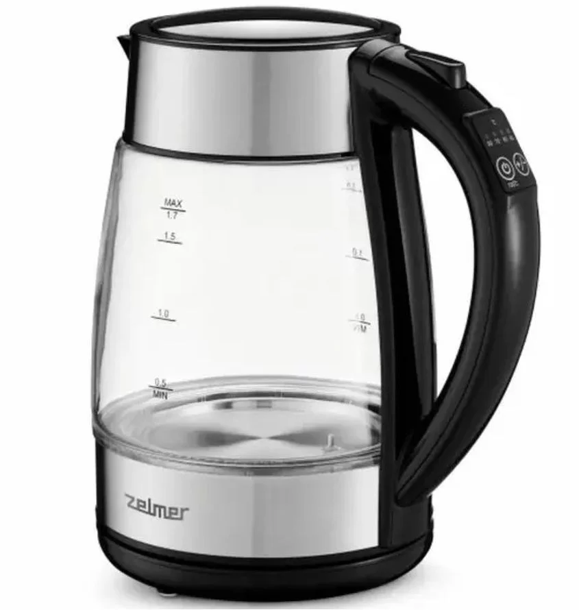 Чайник Zelmer ZCK8026 (2200Вт / 1,7л / стекло/ контроль температуры)-0