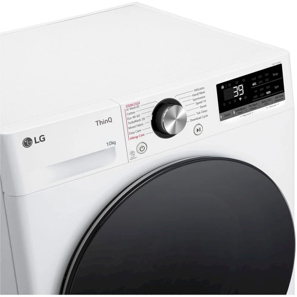 Стиральная машина LG F4WR710S2W (56,5см / 10кг / 1400об / пар / AI DD / Steam /TurboWash™ 360˚ / Inverter Direct Drive / Wi-Fi / A+++)-2