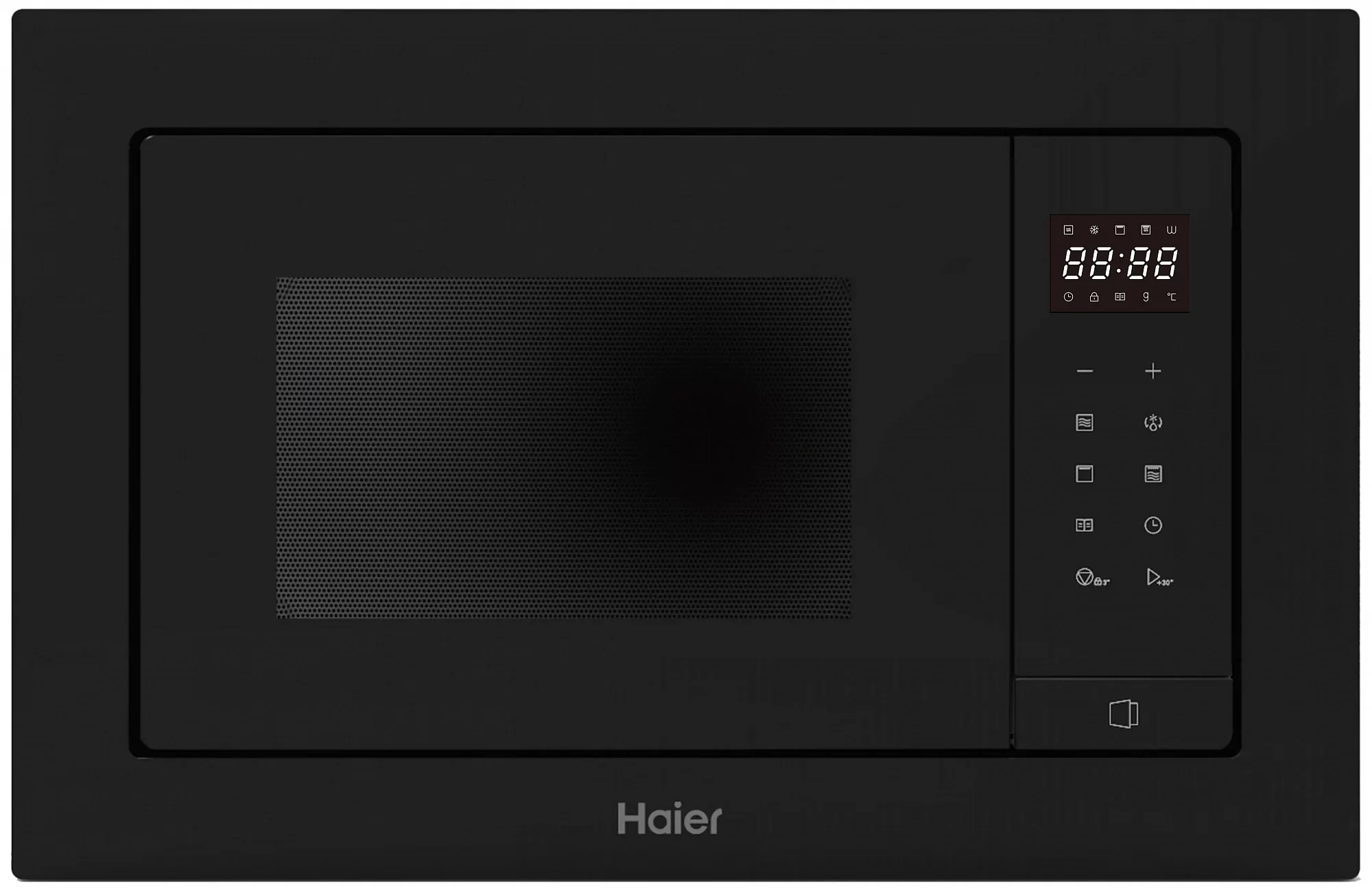 Микроволновая печь встраиваемая Haier HMX-BTG207B (Чёрная / 20 литров / ширина - 59,4 см / 700 Вт / Гриль 1000 Вт)-0