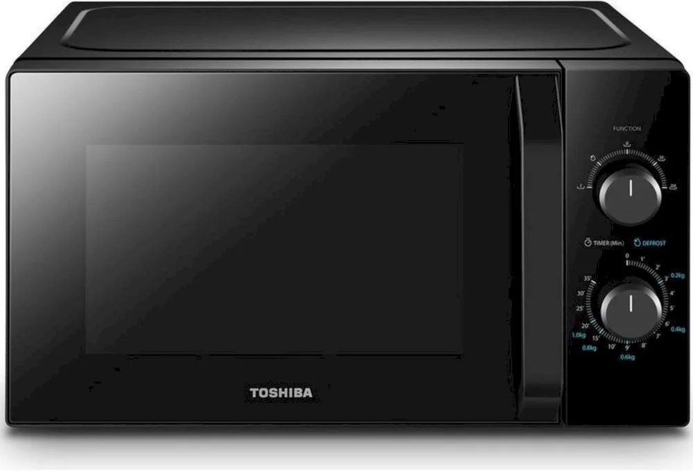 Микроволновая печь Toshiba MW2-MM20P(BK) (20 л, 800 Вт, переключатели поворотный механизм, чёрный)-0