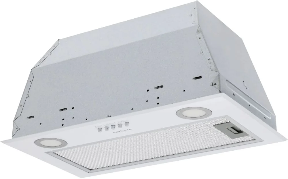 Вытяжка полновстраиваемая KRONA ADEL 600 WHITE PB (780 м³/ч / 65 Вт / LED освещение 2x1,5 Вт/ ширина - 52.5 см / белая)-0