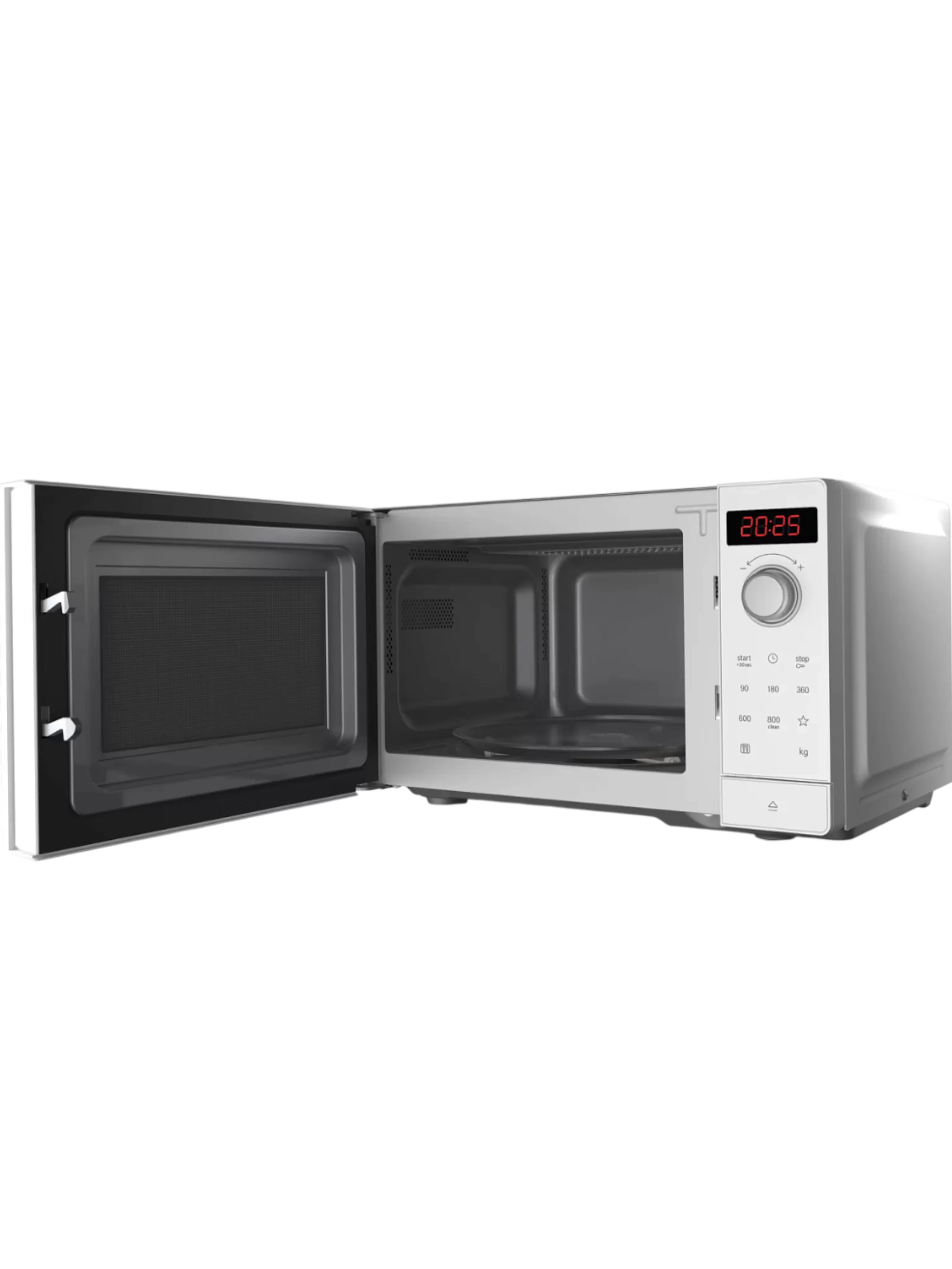 Микроволновая печь BOSCH FFL023MW0 (20 л, 800 Вт, переключатели поворотный механизм, сенсор, дисплей, белый)-3