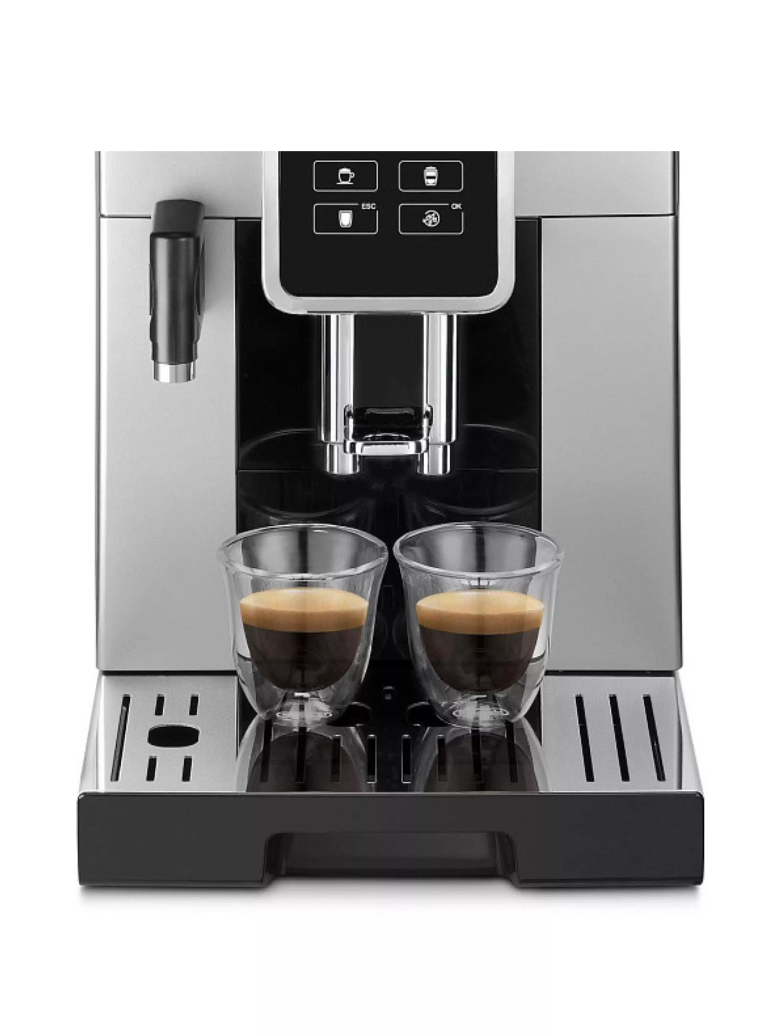 Кофемашина DeLonghi Dinamica ECAM350.50SB (кофе зерновой, молотый/ 1450 Вт/ 1.8 л/ автоматический капучинатор/ 5 напитков)-2