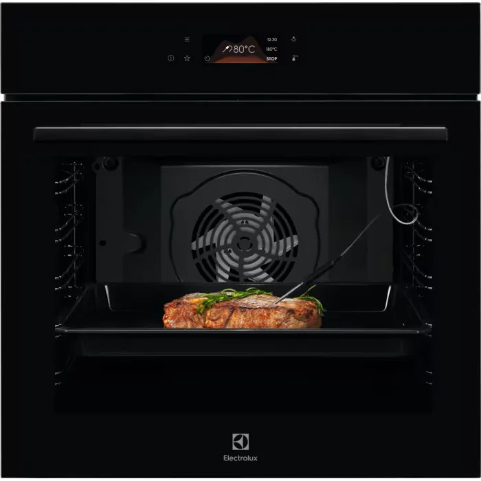 Духовой шкаф Electrolux LOD8P39Z (SurroundCook 700 / 72 л / до 300°C / Чёрное стекло / Пиролиз / телескопич. напр.(x1) / пар / SoftClose)-0