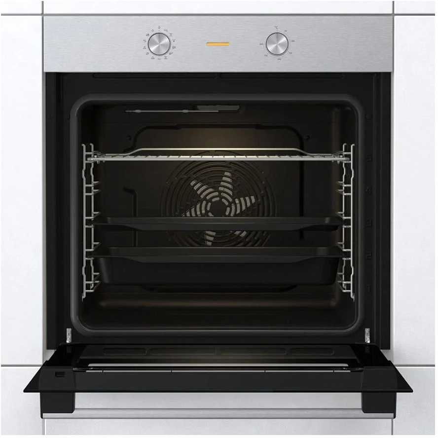 Духовой шкаф Gorenje BO6717E03X (Essential / 77 л / до 300 °C / Нерж.сталь, стекло / AquaClean / PerfectGrill / съемные направляющие / А)-1
