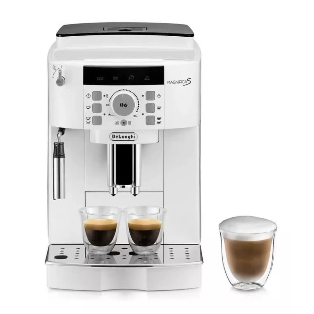 Кофемашина DeLonghi Magnifica Start ECAM22.110.W (кофе зерновой, молотый/ 1450 Вт/ 1.8 л/ капучинатор/ 2 напитка)-0