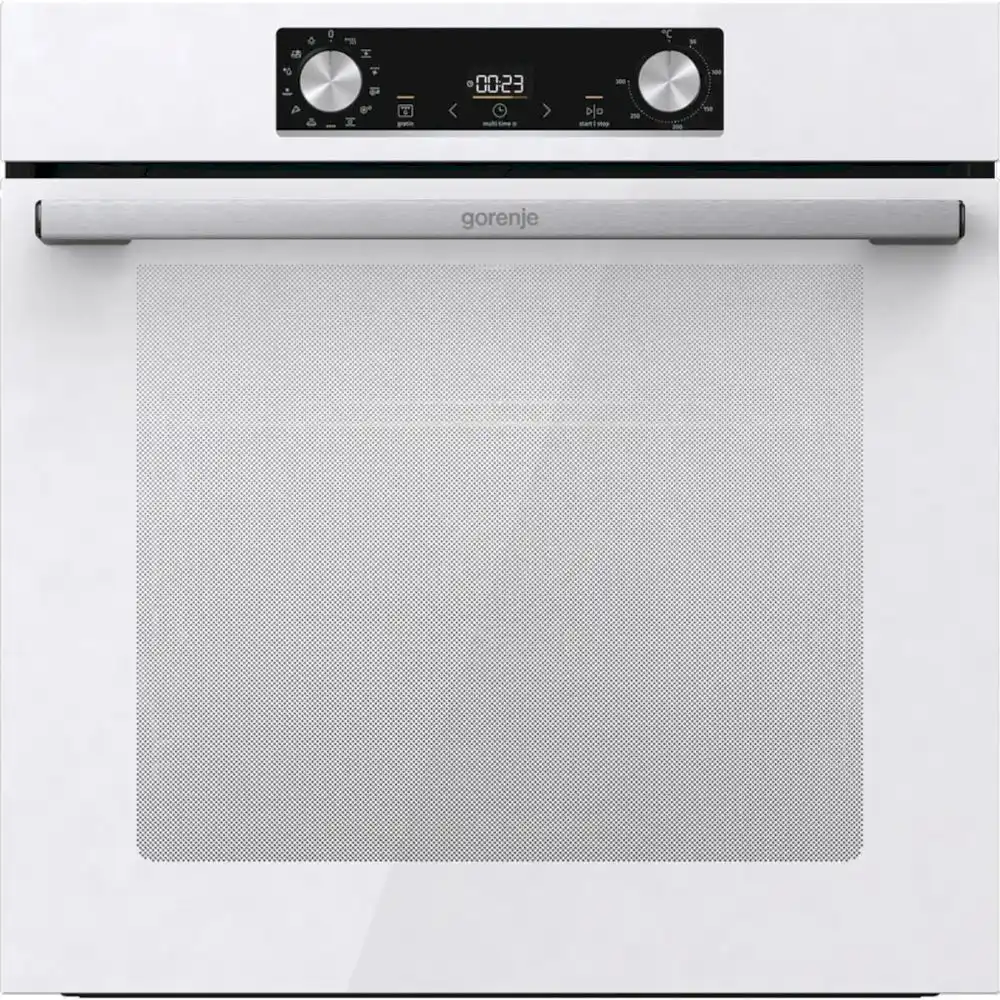Духовой шкаф Gorenje BOS6737E09WG (Essential / Белый / SilverMatte / IconLED / GentleBake / AquaClean / телескоп)-0