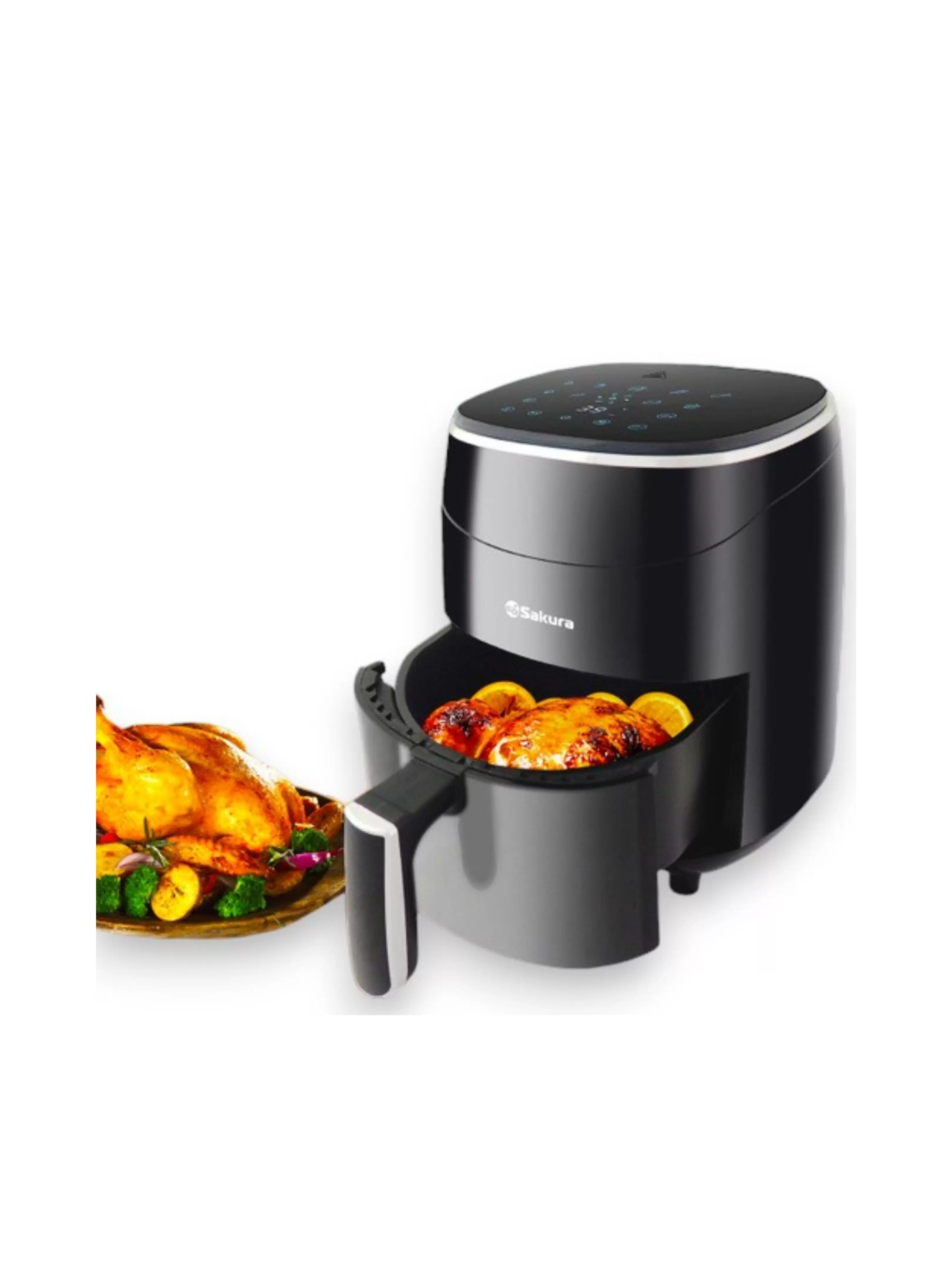 Аэрогриль Sakura SA-7671 (1200 Вт, 3,5 л, упр. - сенсорное, программ - 9, таймер - 60 мин)-1